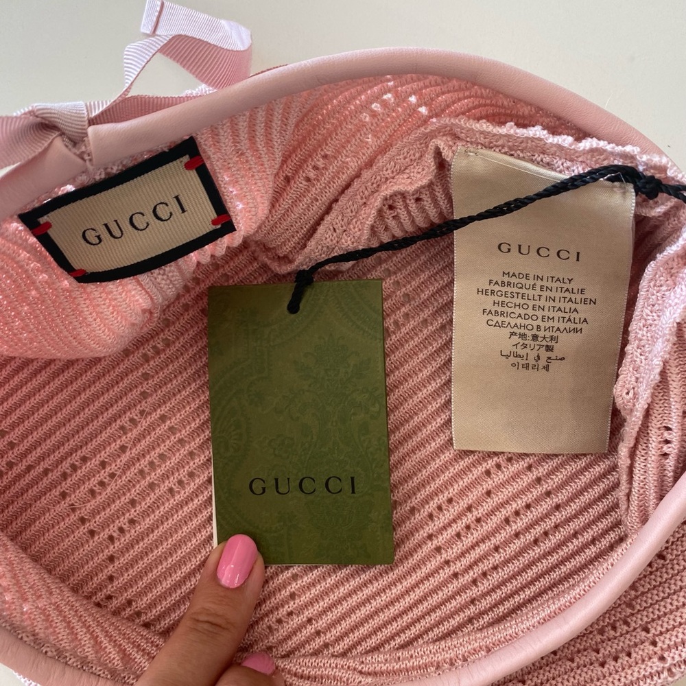 Gucci Beret Crochet Perforated Hat - Picture 11 of 15